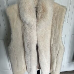 Elegant Cream Fur Vest